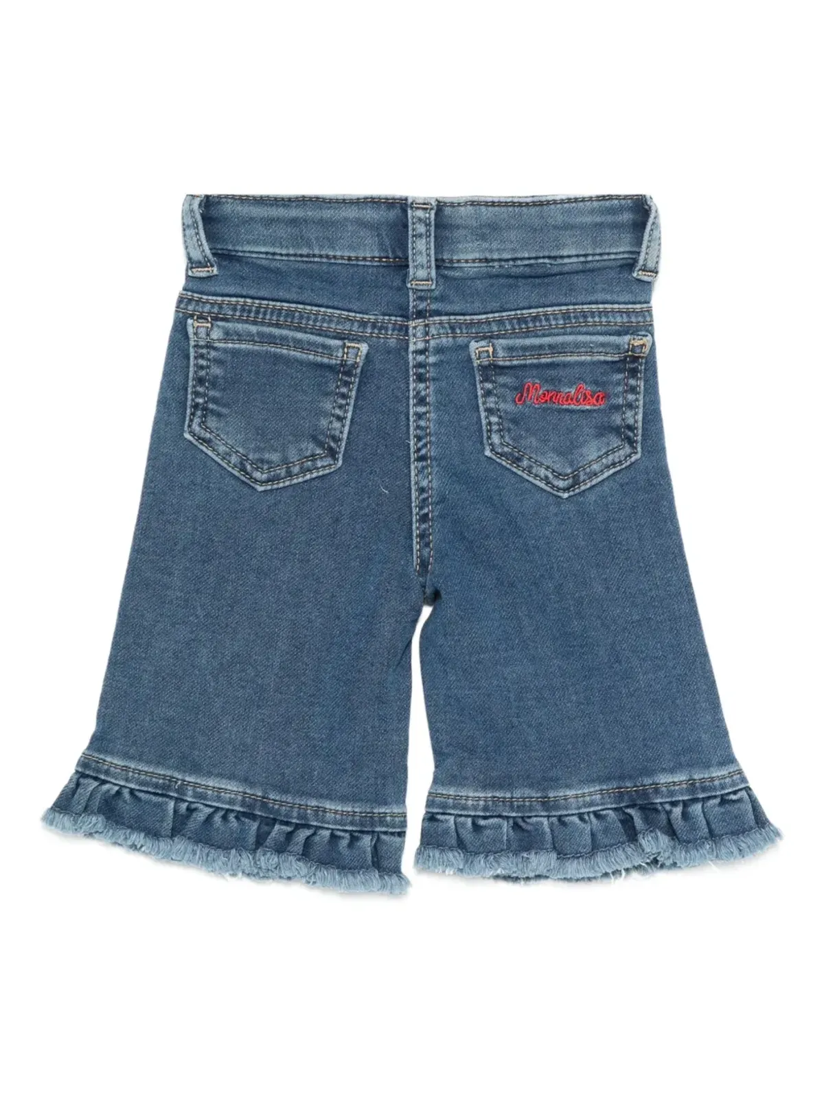 Monnalisa Minnie Mouse denim shorts - Blue - 画像2