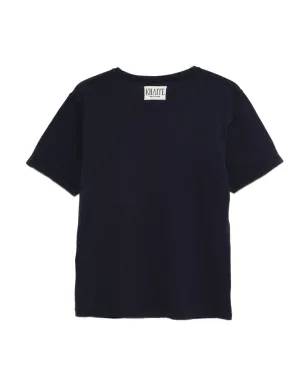 KHAITE ラウンドネック コットンTシャツ - ネイビー - サムネイル2