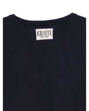 KHAITE ラウンドネック コットンTシャツ - ネイビー - サムネイル3