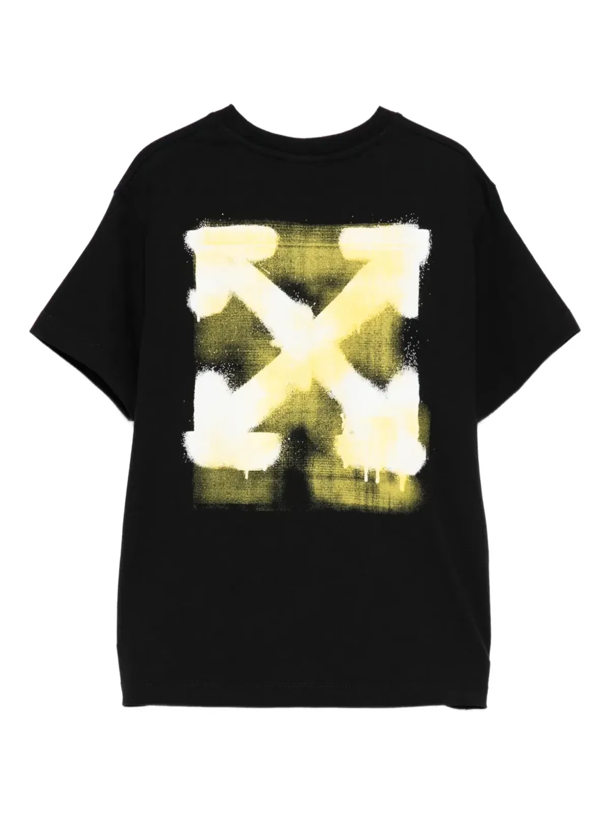 Off-White Kids spray-print T-shirt - Black - 画像2