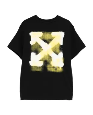 Off-White Kids spray-print T-shirt - Black - サムネイル2