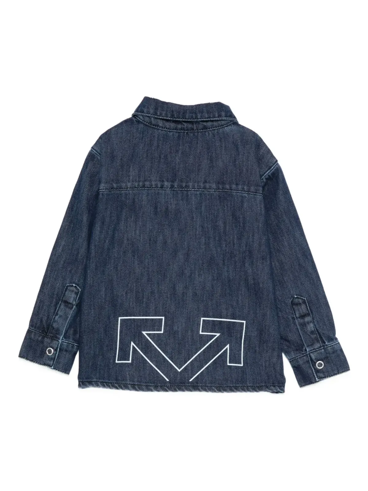 Off-White Kids ロゴプリント デニムシャツ - 画像2