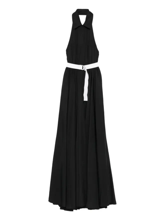 Norma Kamali Norma Kamali ベルト付きマキシドレスの商品画像