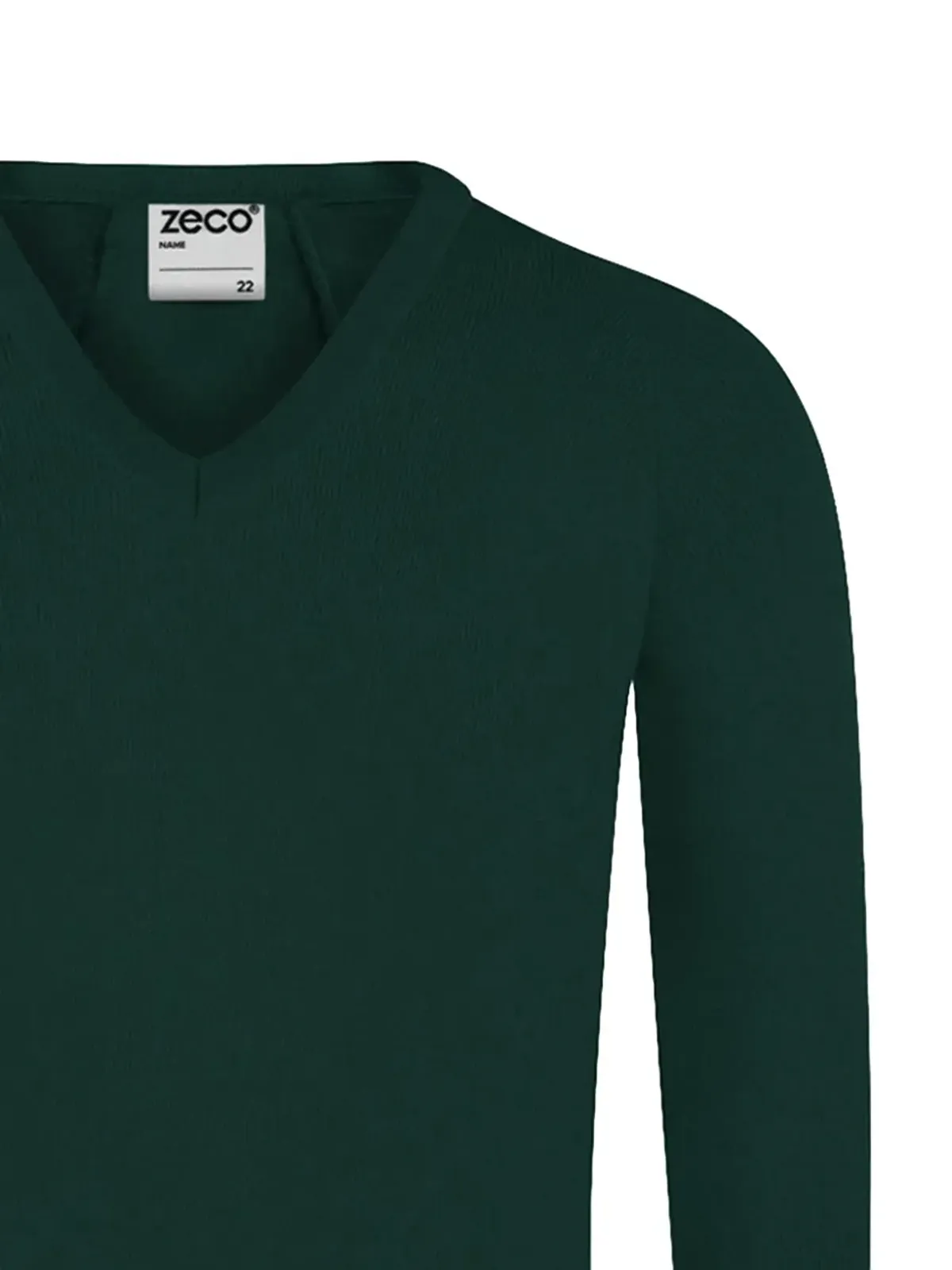 Zeco Schoolwear kids Vネック長袖セーター - 画像3