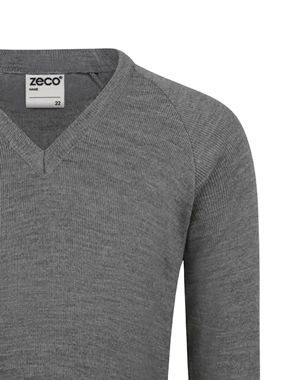 Zeco Schoolwear kids Vネック ラグランスリーブ セーター - 画像3