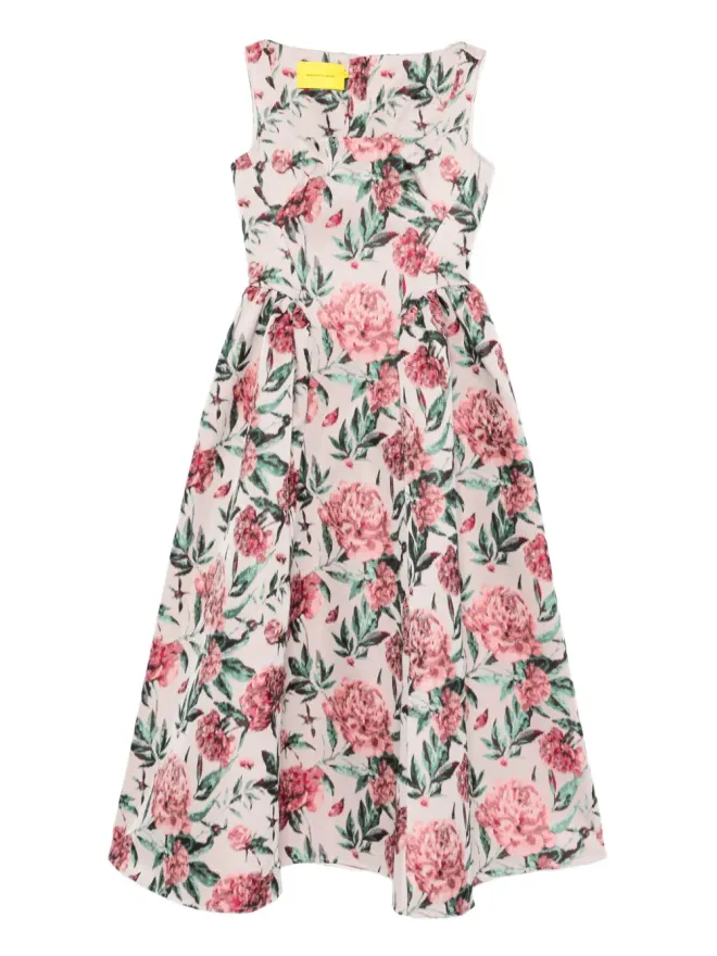 Marques ' Almeida Marques\'Almeida 花柄ミディドレスの商品画像