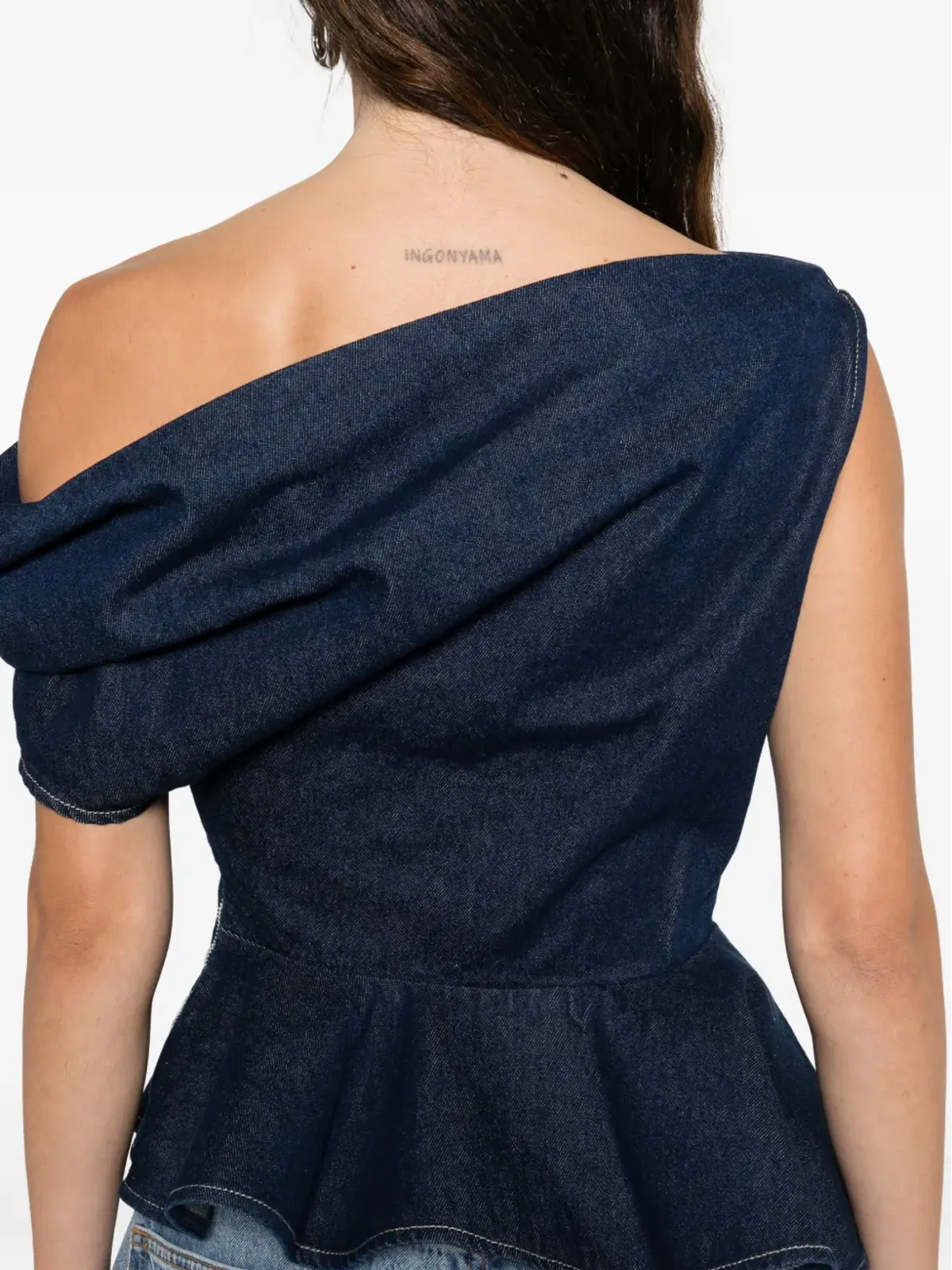 Marques'Almeida アシンメトリック ラッフルトップ - 画像5