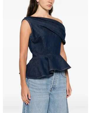 Marques'Almeida アシンメトリック ラッフルトップ - サムネイル3