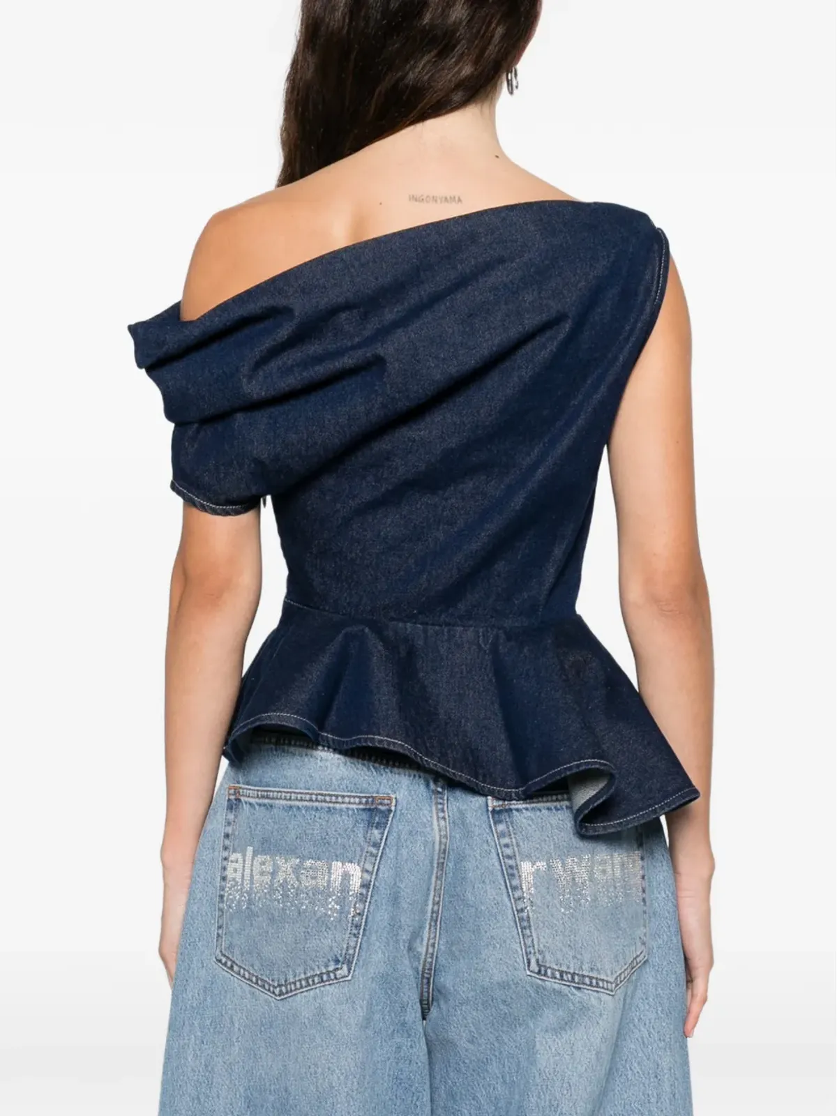 Marques'Almeida アシンメトリック ラッフルトップ - 画像4