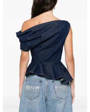 Marques'Almeida アシンメトリック ラッフルトップ - サムネイル4