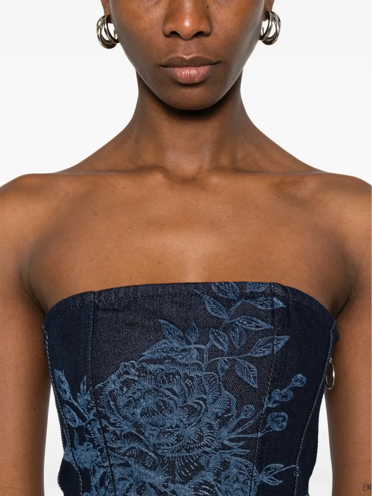 Marques'Almeida 花柄モチーフ コルセットトップ - 画像5