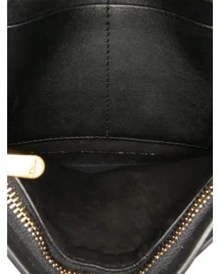 Christian Dior Pre-Owned 2017 エンボス加工 カーフスキン スターズ ウォレット・オン・チェーン クロスボディバッグ - ブラック - サムネイル5