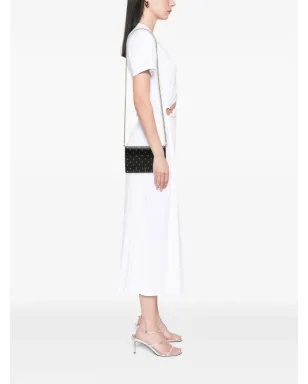 Christian Dior Pre-Owned 2017 エンボス加工 カーフスキン スターズ ウォレット・オン・チェーン クロスボディバッグ - ブラック - サムネイル2