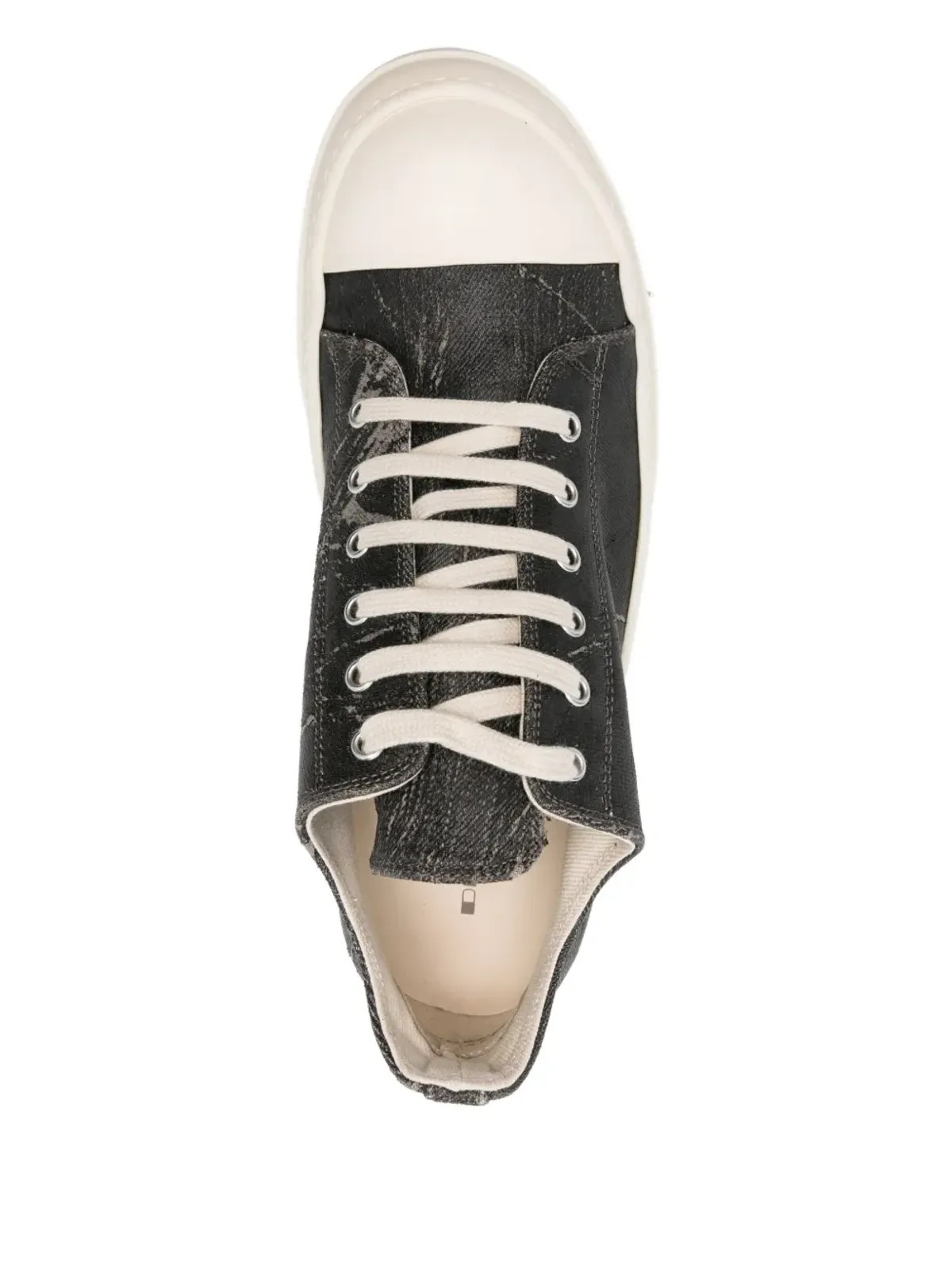 Rick Owens DRKSHDW レースアッププリントスニーカー - 画像4