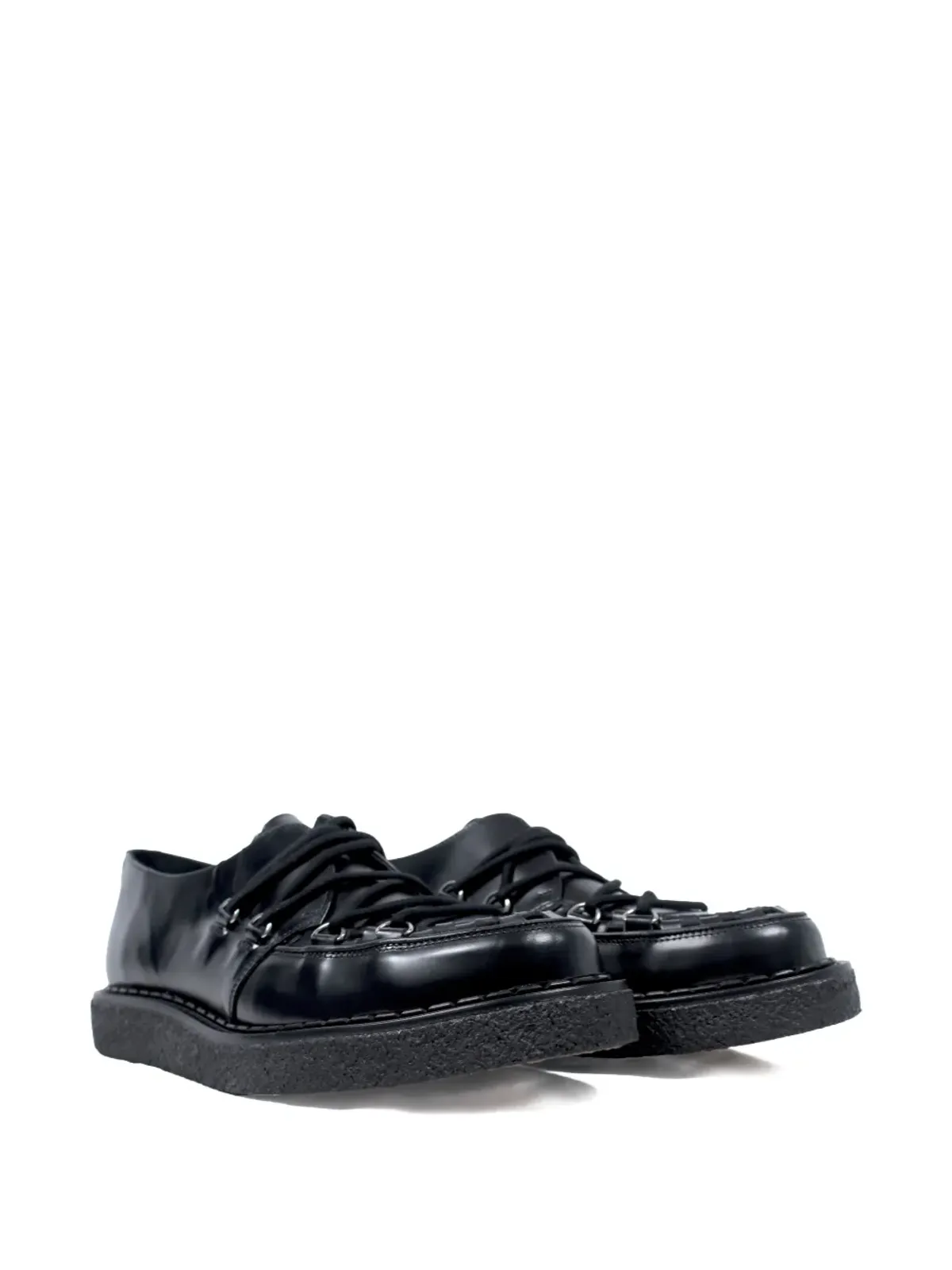 George Cox Hatton leather derby shoes - Black - 画像2