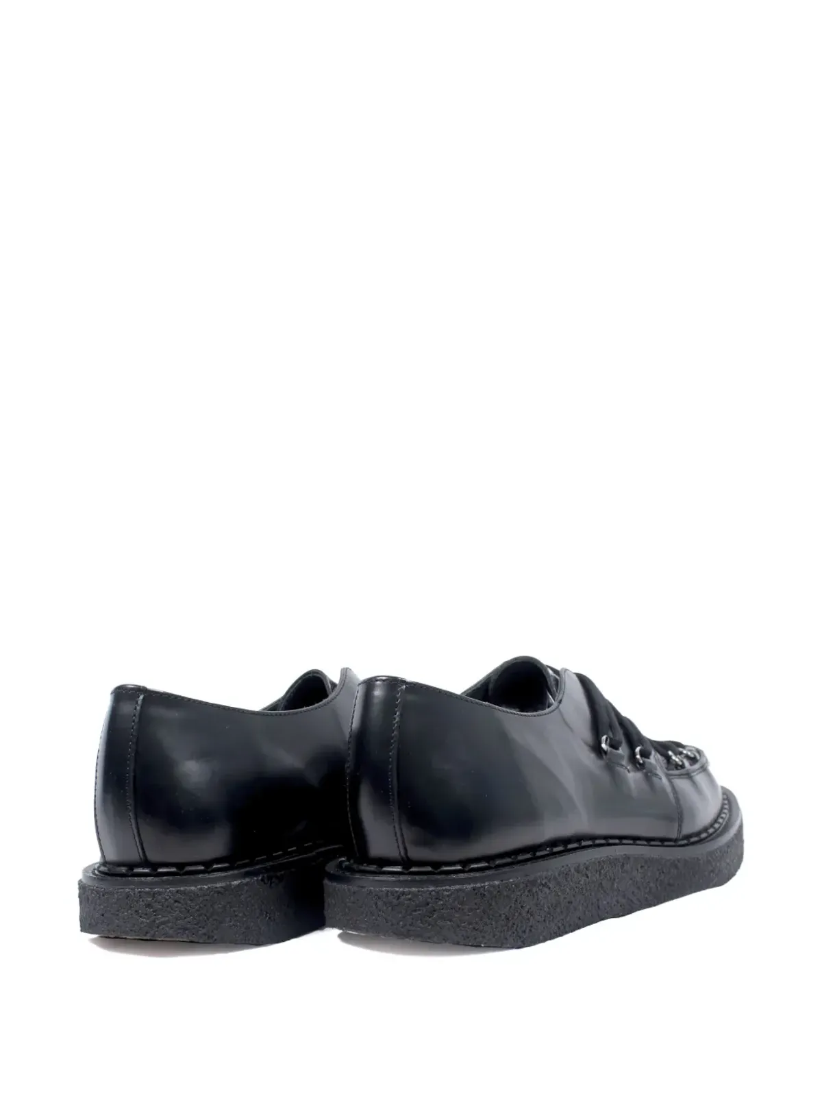 George Cox Hatton leather derby shoes - Black - 画像3