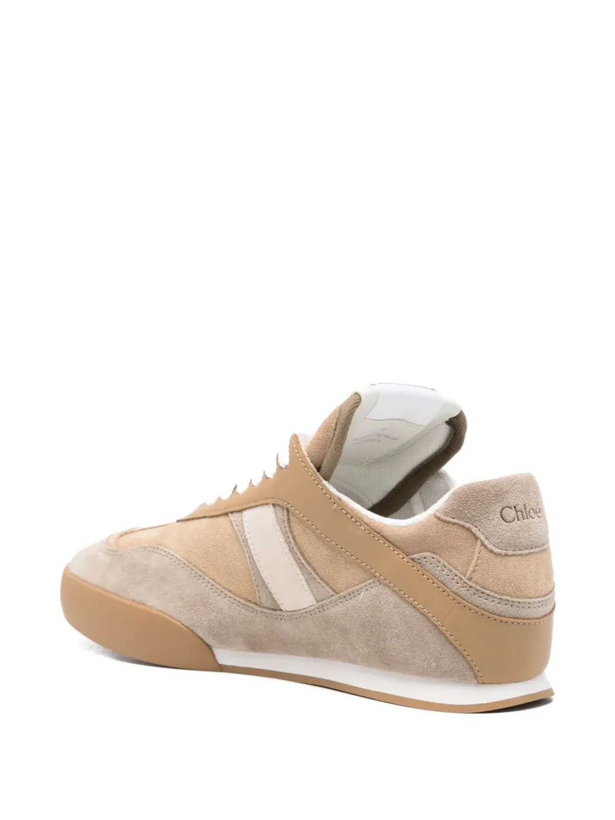 Chloé レザー レースアップ ローカットスニーカー - 画像3