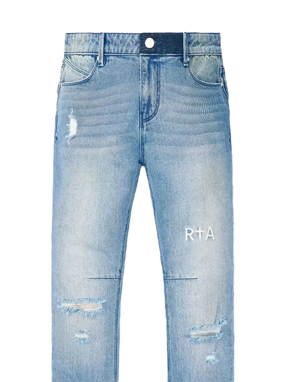 RTA ブライアント ダメージ加工 ブーツカットジーンズ - ブルー - 画像2