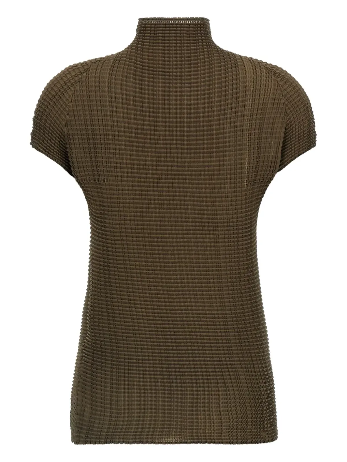 Issey Miyake プリーツハイネックTシャツ - 画像2
