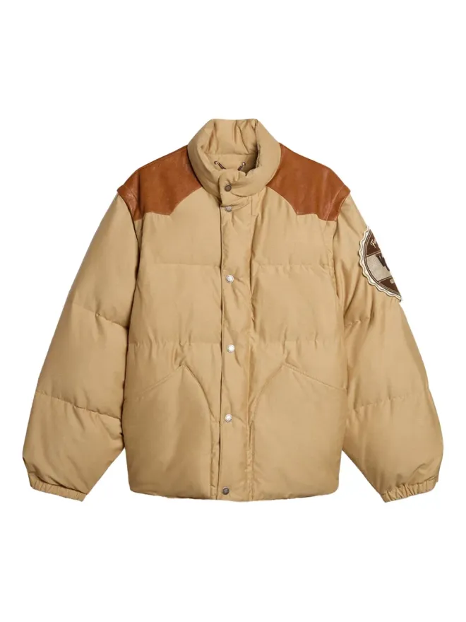 Golden Goose Golden Goose ロゴパッチ付きダウンジャケットの商品画像