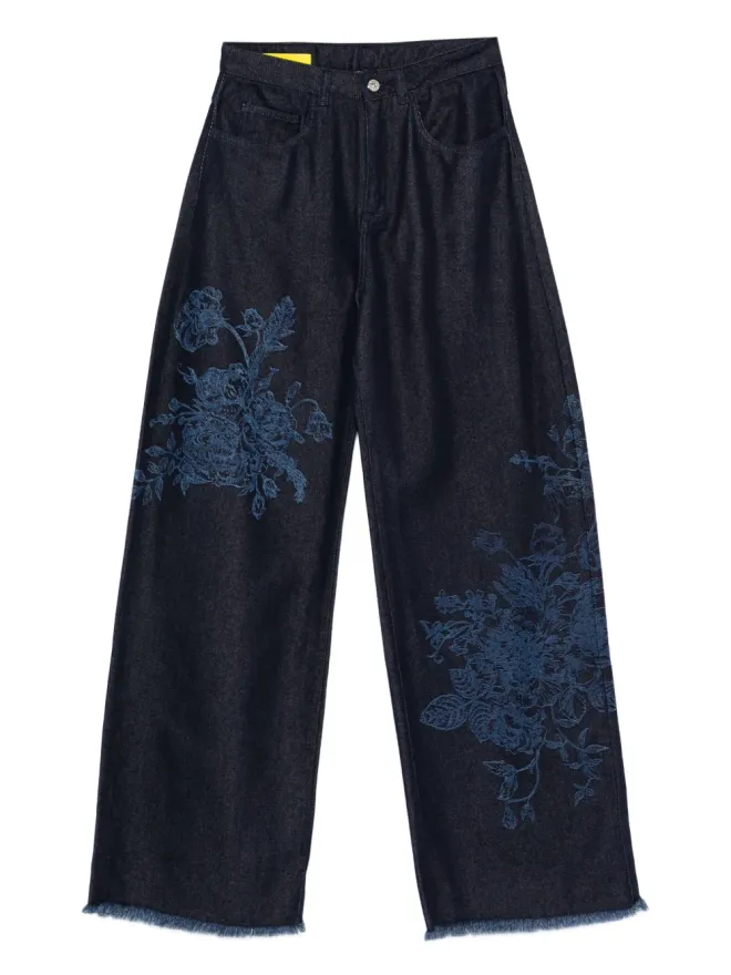 Marques ' Almeida Marques'Almeida 花柄フリンジデニムジーンズの商品画像