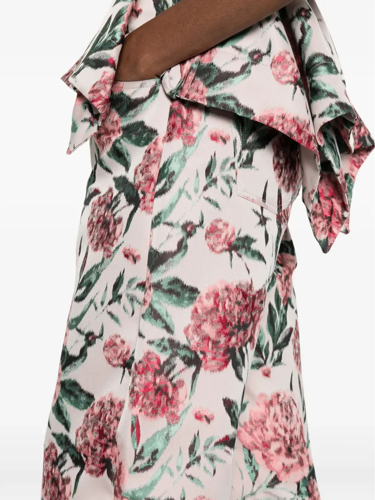 Marques'Almeida 花柄ブロケードパンツ - 画像5