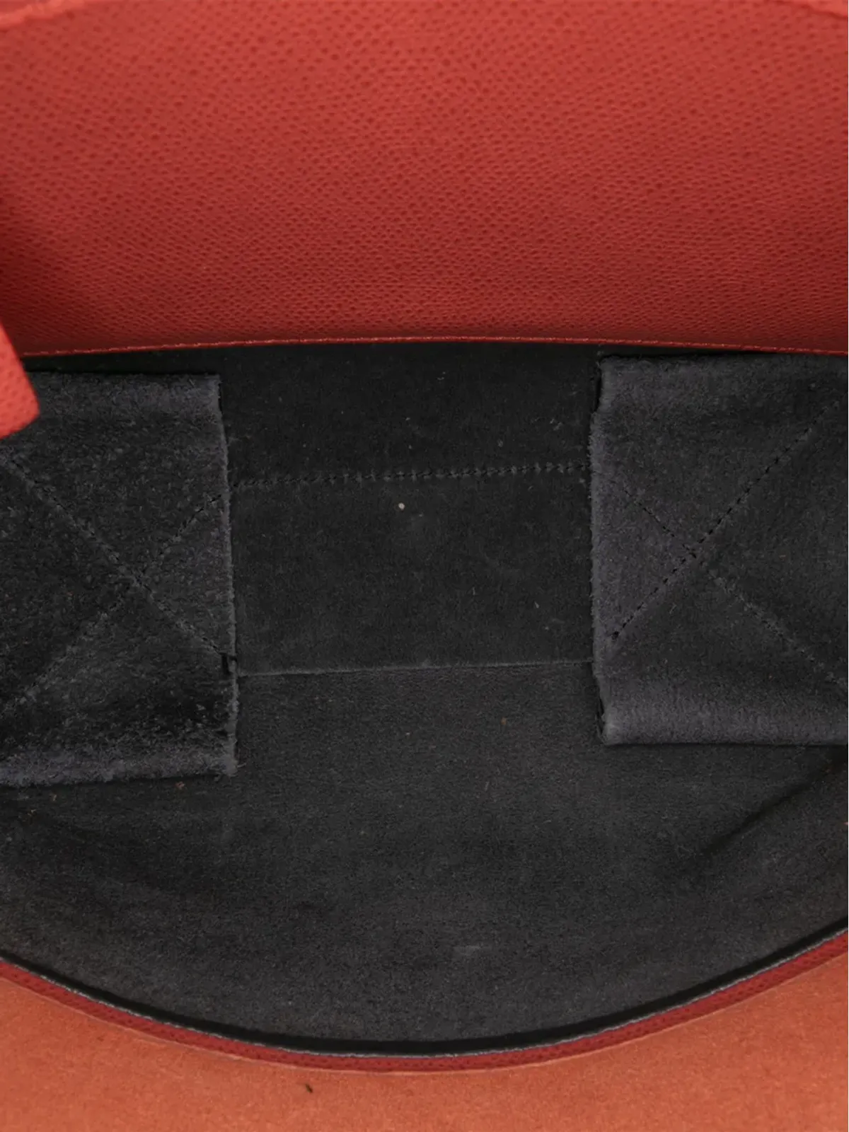 Celine Pre-Owned 2017年製 小型バイカラー レザー縦型カバス・サッチェル - ブラック - 画像5