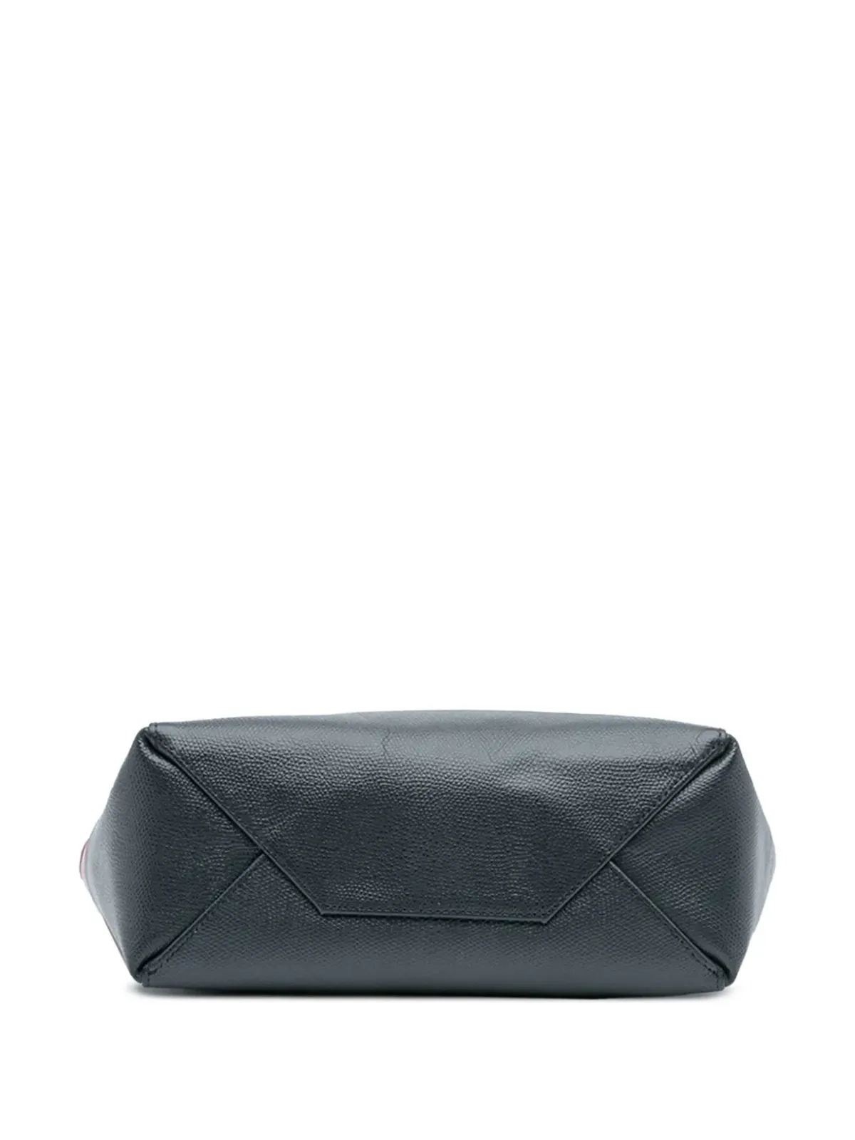 Celine Pre-Owned 2017年製 小型バイカラー レザー縦型カバス・サッチェル - ブラック - 画像4