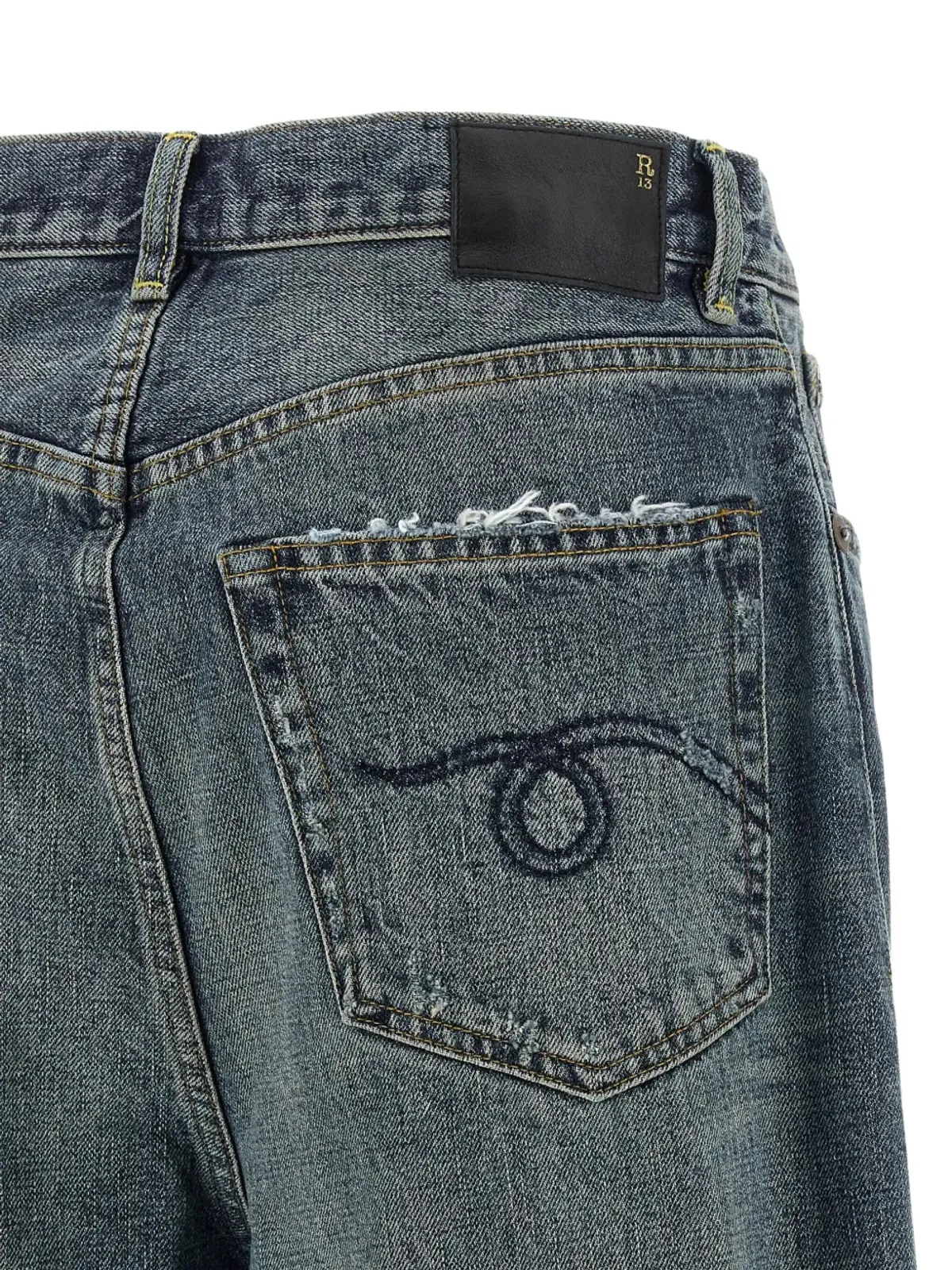 R13 クロップドデニムパンツ - 画像4