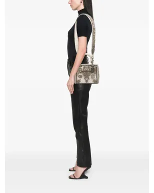 Christian Dior Pre-Owned レディ D ライト ラムスキン エンブロイデッド＆ビーズ付き サッチェル - ブラウン - サムネイル2