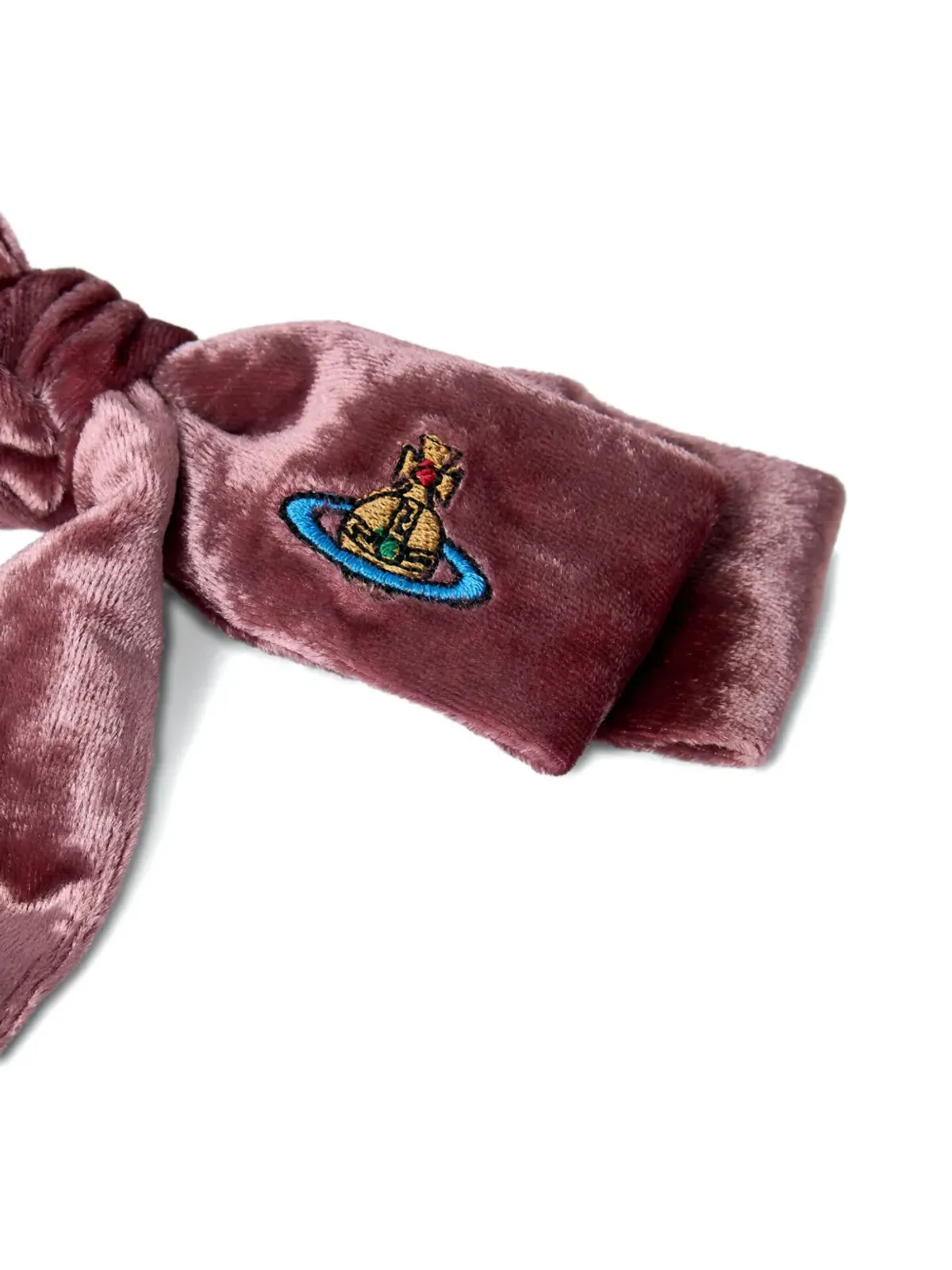 Vivienne Westwood ボウ型オーブロゴ ヘアクリップ ピンク - 画像4