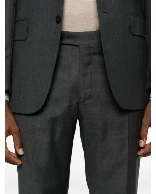 Canali ノッチド・ラペル・ツーピーススーツ（ブラック） - サムネイル5