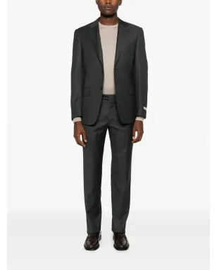 Canali ノッチド・ラペル・ツーピーススーツ（ブラック） - サムネイル2
