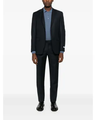 Canali ノッチド・ラペル・シングルブレストスーツ ブラック - サムネイル2