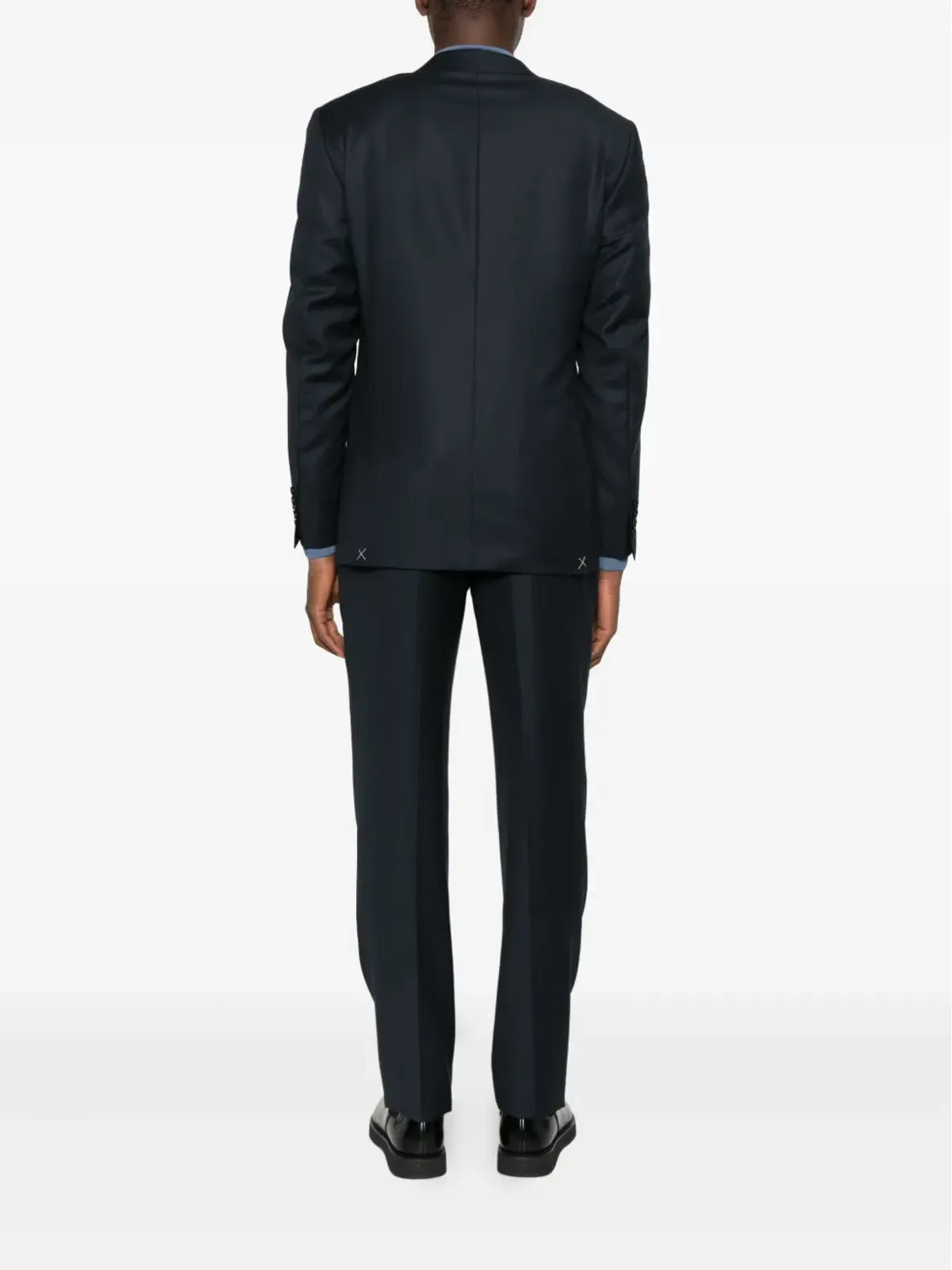 Canali ノッチド・ラペル・シングルブレストスーツ ブラック - 画像3