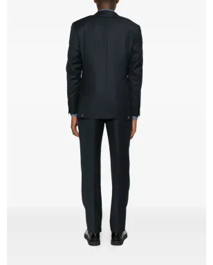 Canali ノッチド・ラペル・シングルブレストスーツ ブラック - サムネイル3