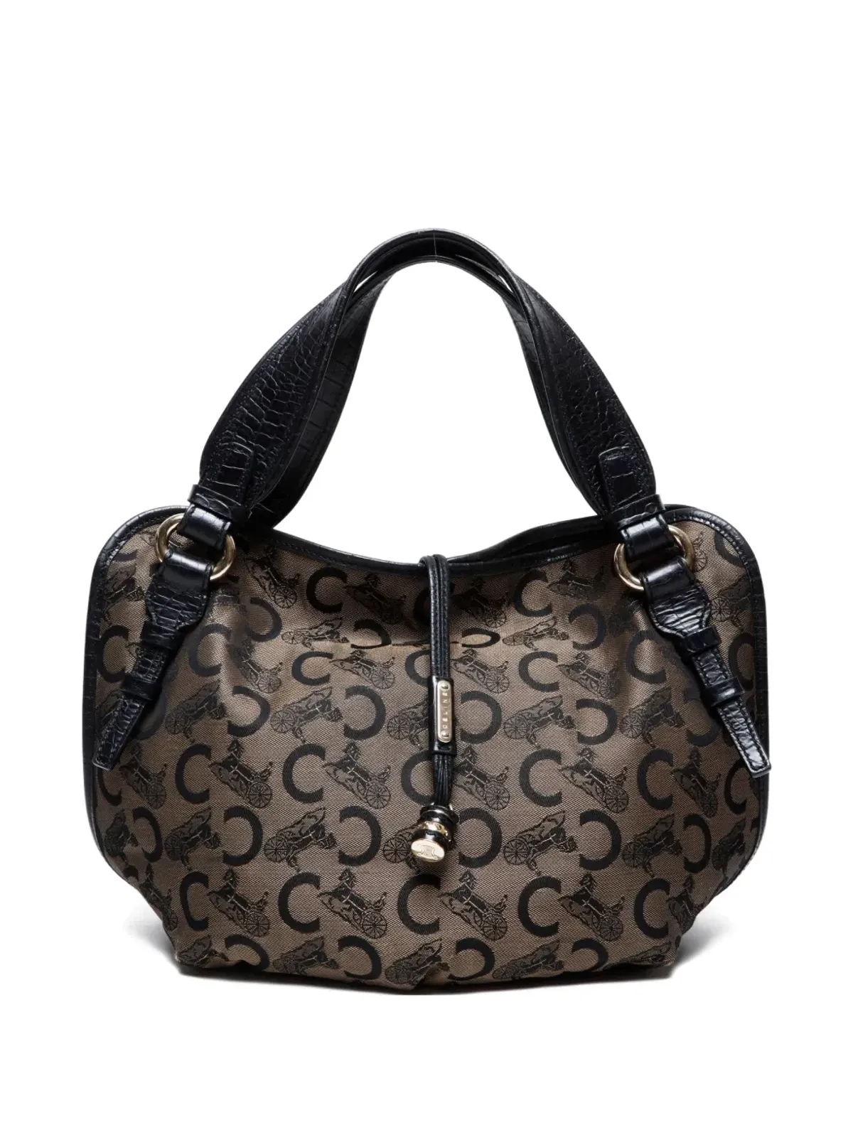 Celine Pre-Owned 馬車モチーフ トートバッグ（ブラック） - 画像1