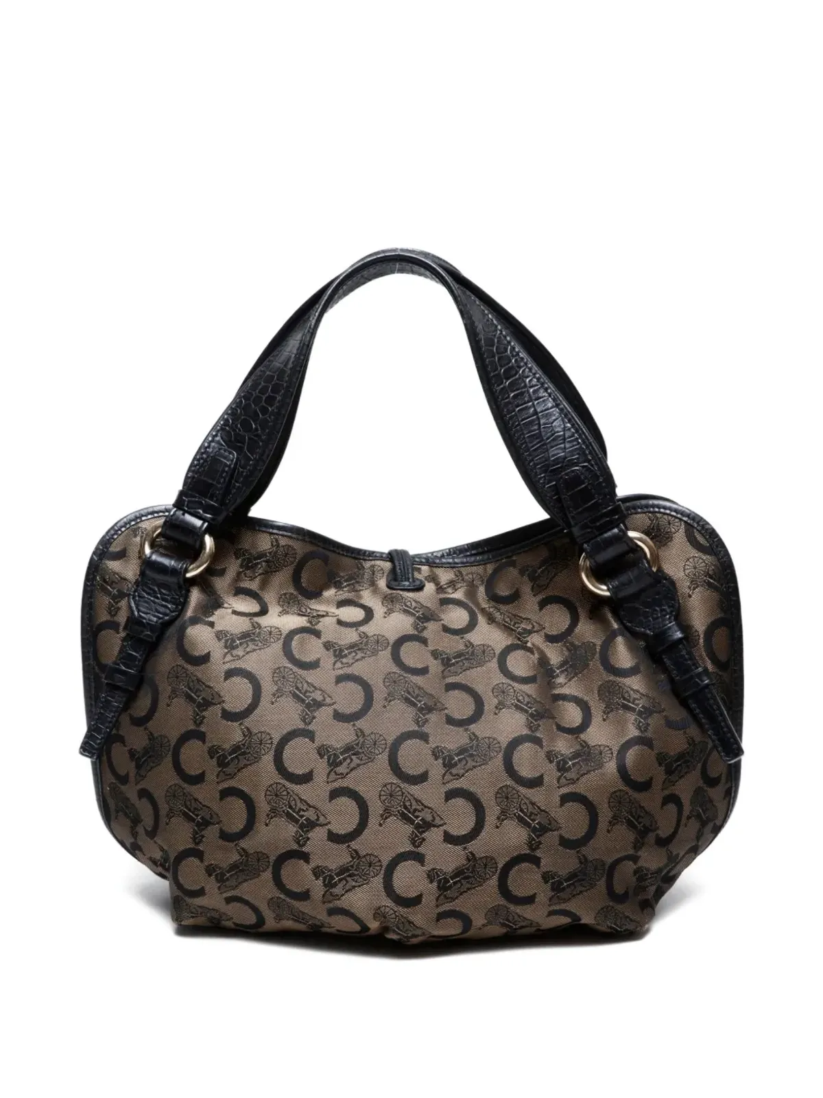 Celine Pre-Owned 馬車モチーフ トートバッグ（ブラック） - 画像2