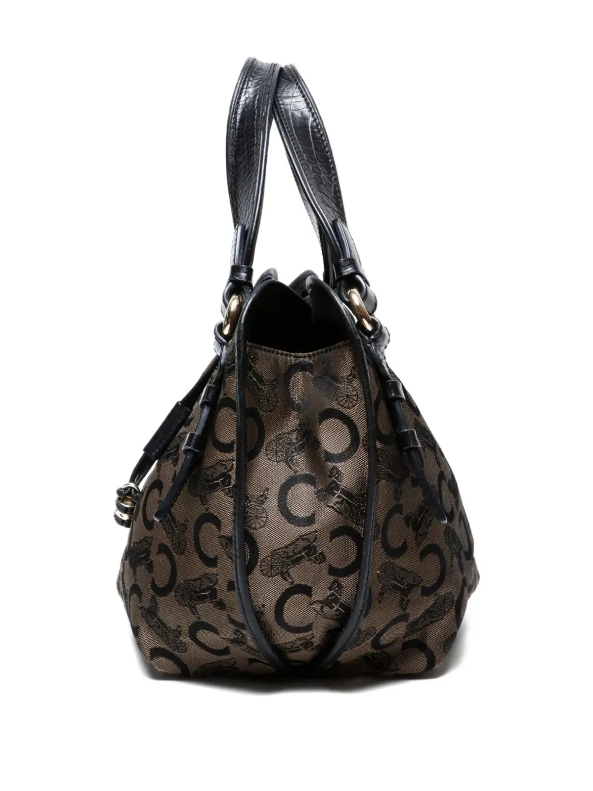 Celine Pre-Owned 馬車モチーフ トートバッグ（ブラック） - 画像3