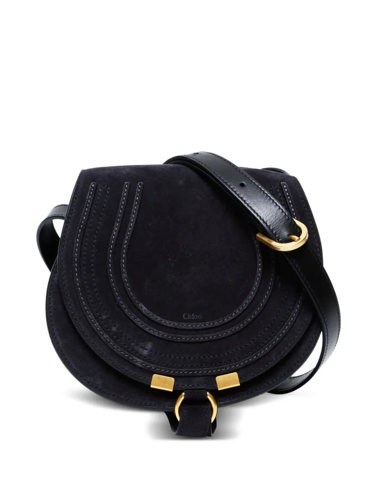 Chloé Pre-Owned スエード マーシー ショルダーバッグ - 画像3