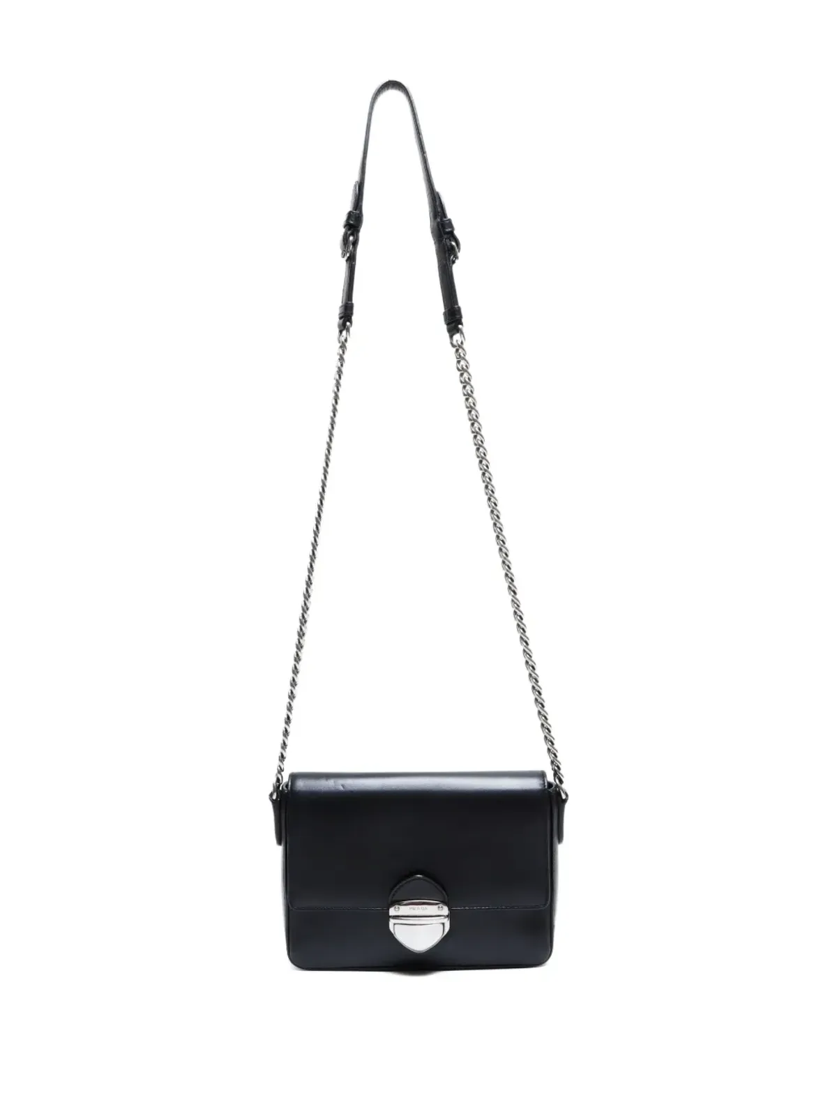 Prada Pre-Owned 2000-2015 レザーショルダーバッグ ブラック - 画像4