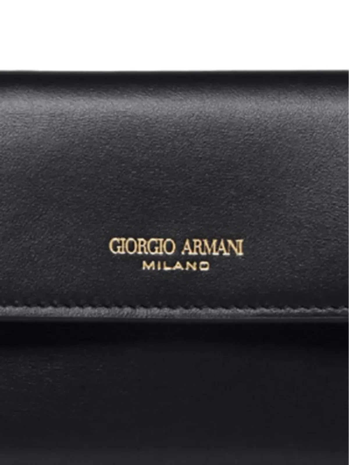 Giorgio Armani ロゴプリントレザーウォレット - 画像2