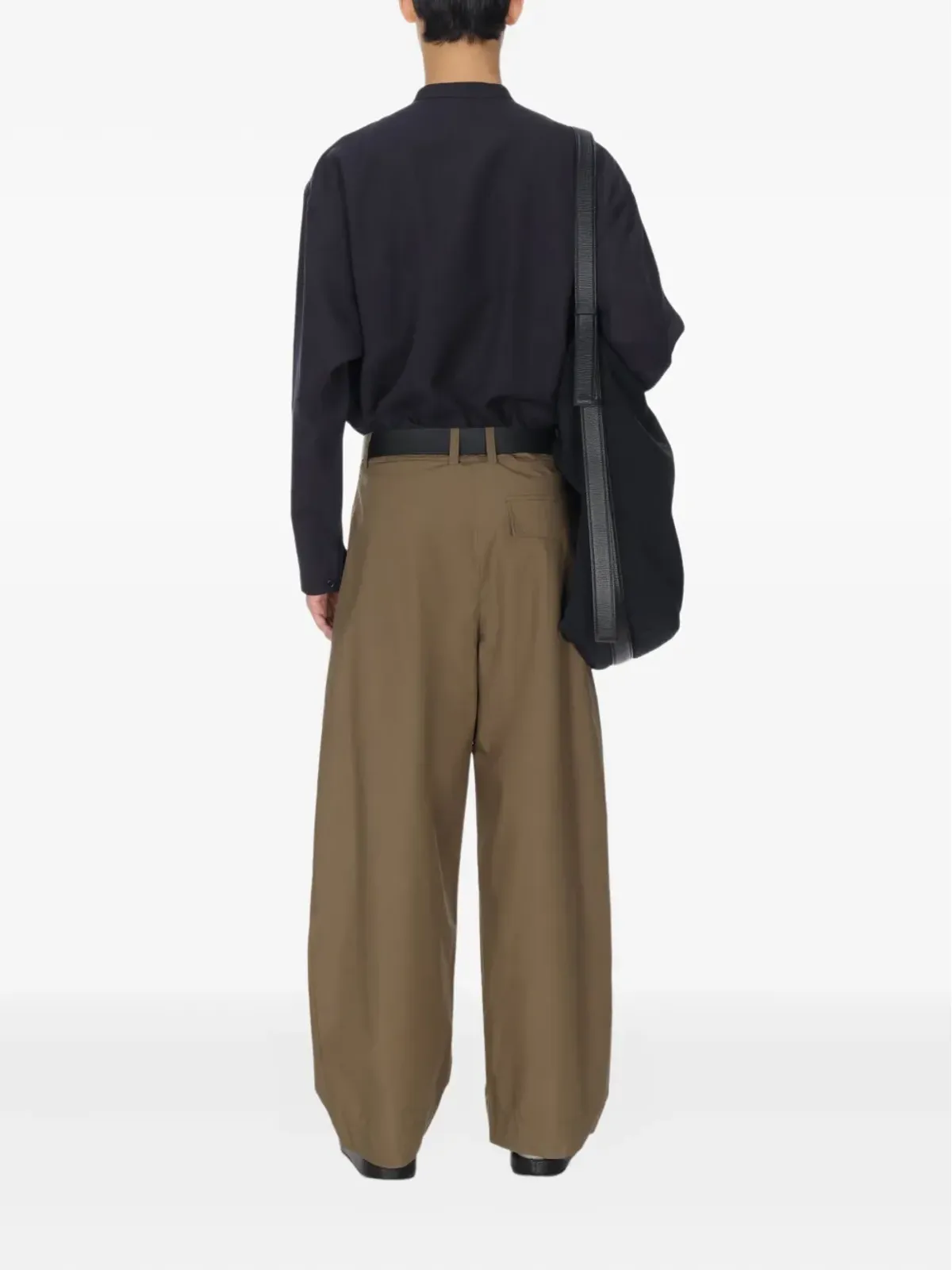 Studio Nicholson Karst グランダッドカラーシャツ - ブルー - 画像4