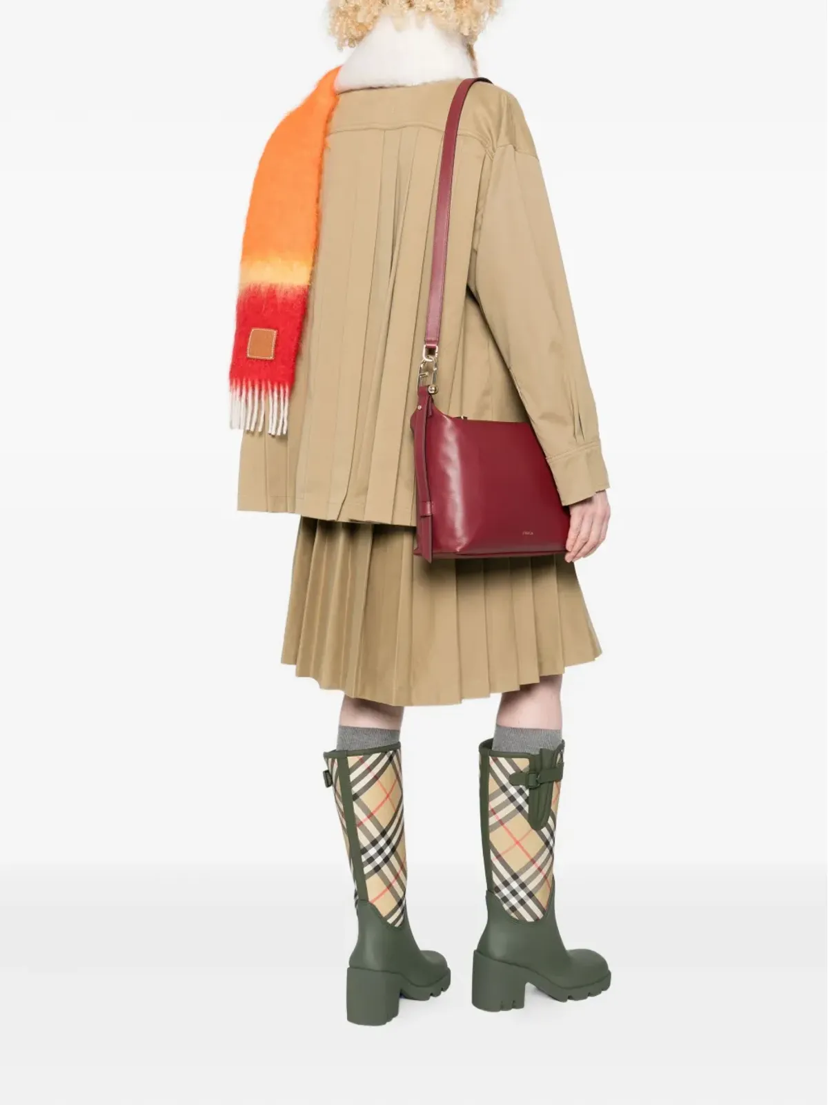 Furla Tonie レザーショルダーバッグ - 画像2