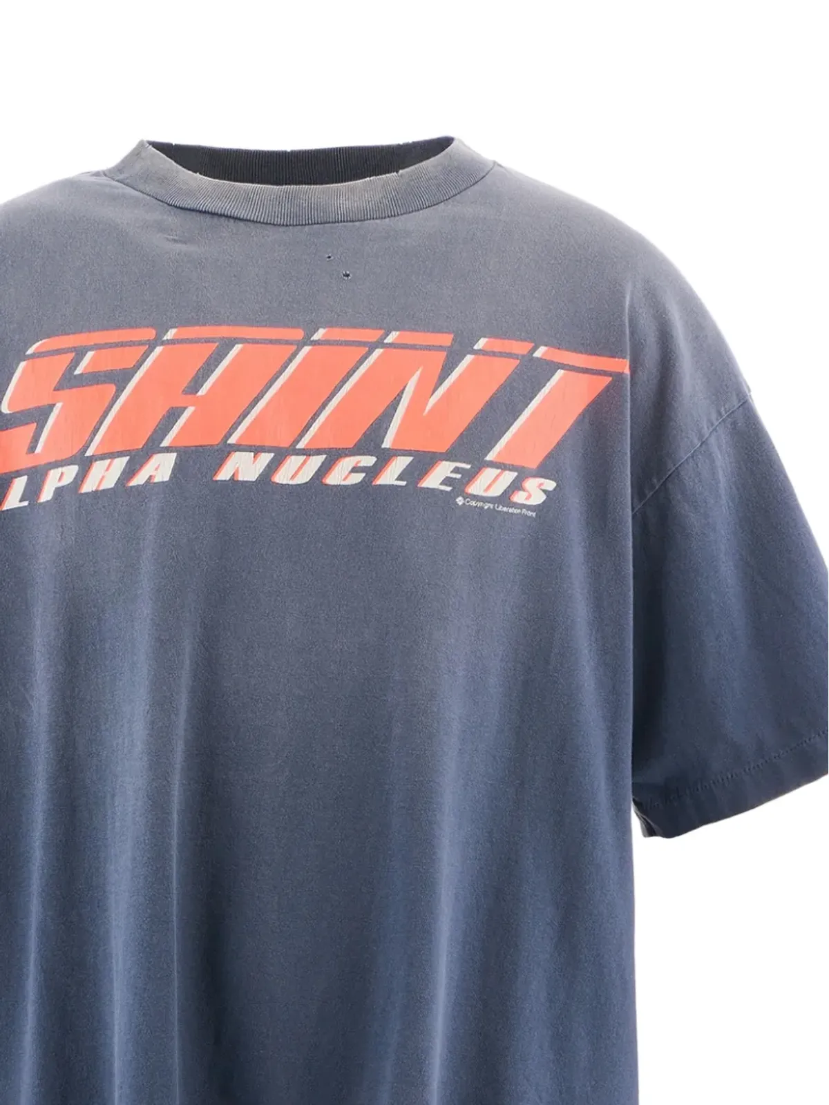 SAINT MXXXXXX テキストプリント Tシャツ ブルー - 画像2