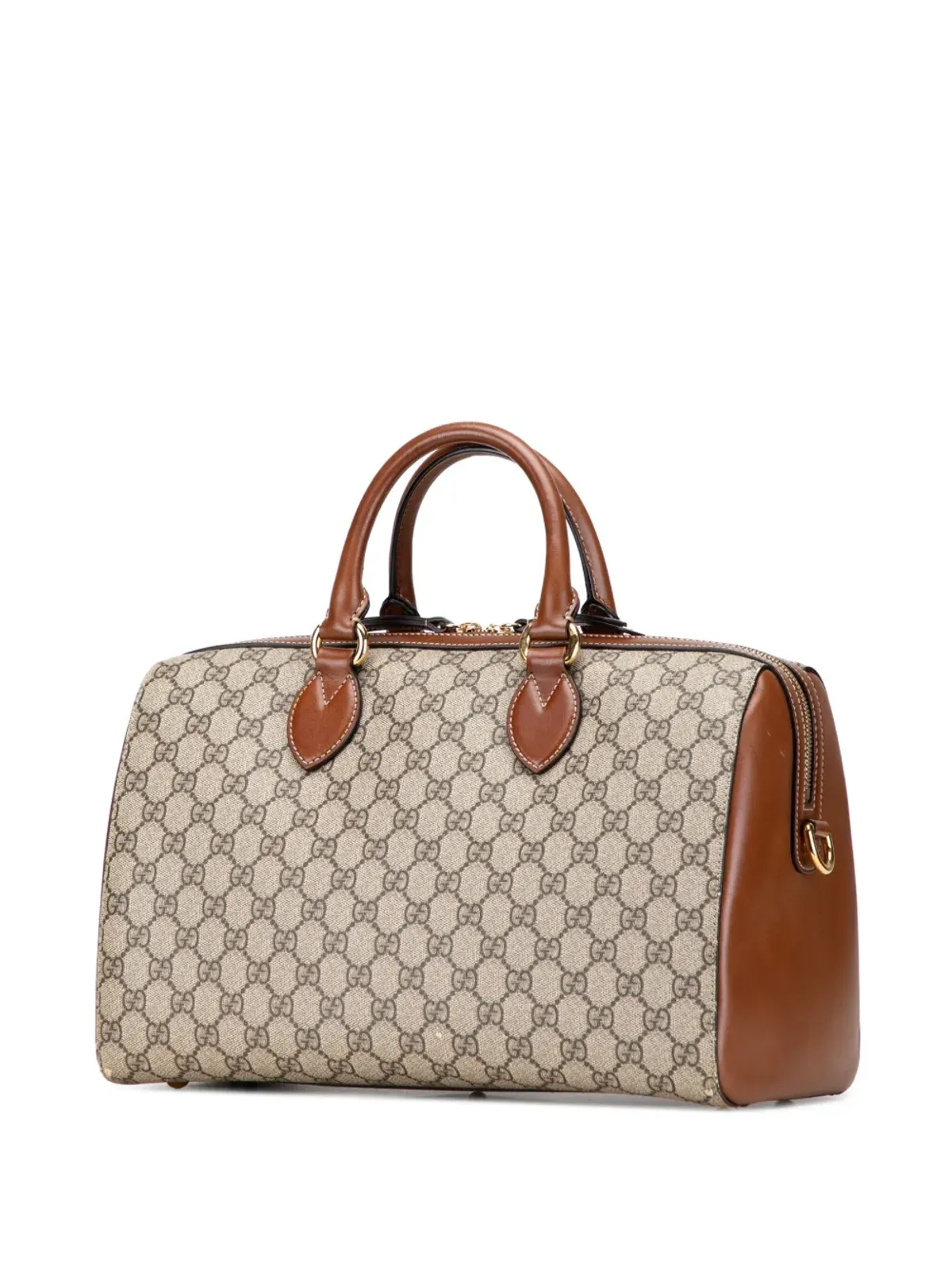 Gucci Pre-Owned GG Supreme サッチェル - 画像3
