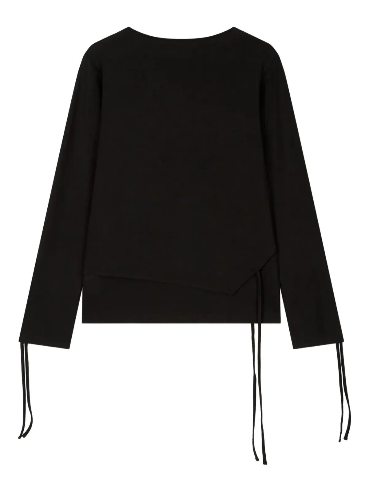 TOMBOY strap-detail layered T-shirt - Black - 画像2