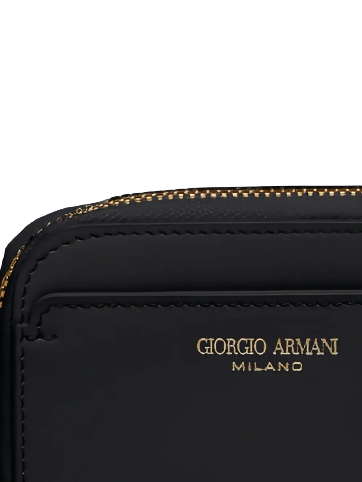 Giorgio Armani ジップアラウンド ロゴプレート ウォレット - 画像2