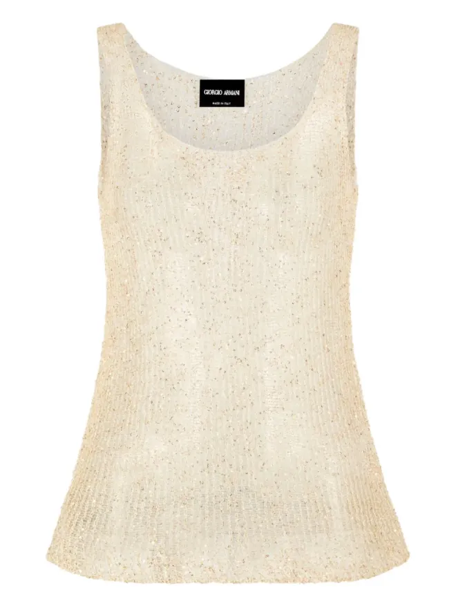 Giorgio Armani Giorgio Armani スパンコール装飾トップスの商品画像