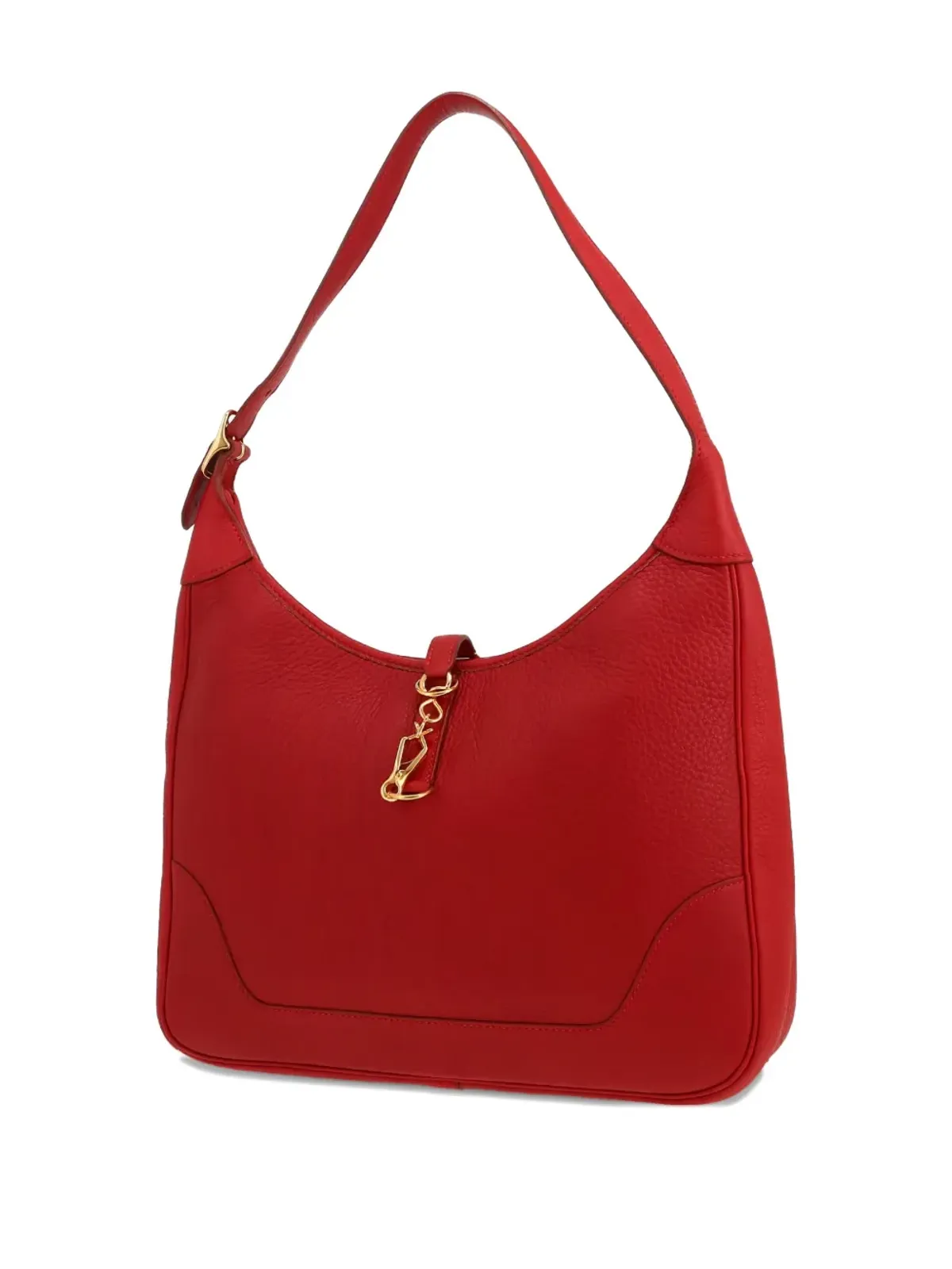 Hermès Pre-Owned 1997 トリム フィヨルド レザー ショルダーバッグ - レッド - 画像4